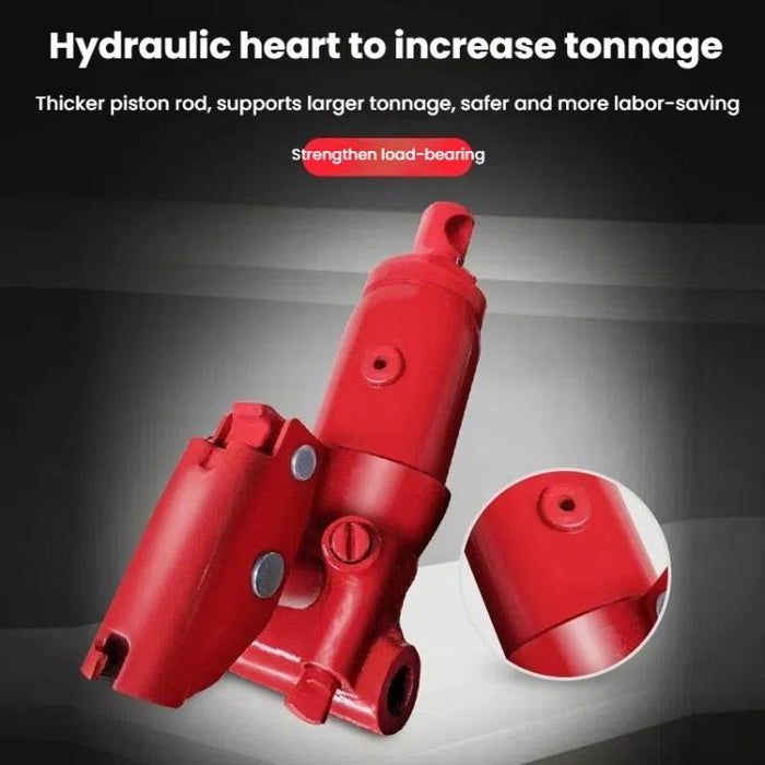 Horizontal Hydraulic Car Jack - Manual Tire Change Lifting Tool