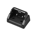 A black Ycom BC-E23B battery charging dock with a textured matte finish