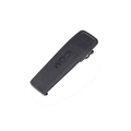 A black textured plastic clip-on cover with the embossed brand name 'iCOM'