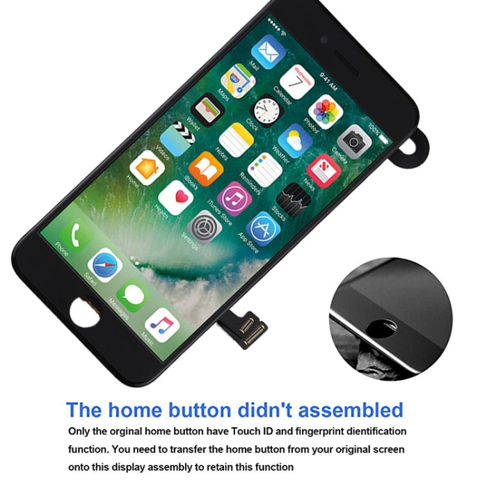 iPhone 7 LCD Screen Replacement with Front Camera - Black & White Options