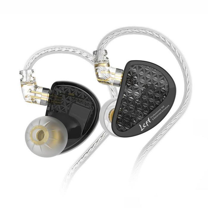 KZ-AS16 PRO Wired Earphones – 8-Driver Pure Balanced Armature, Green & Black