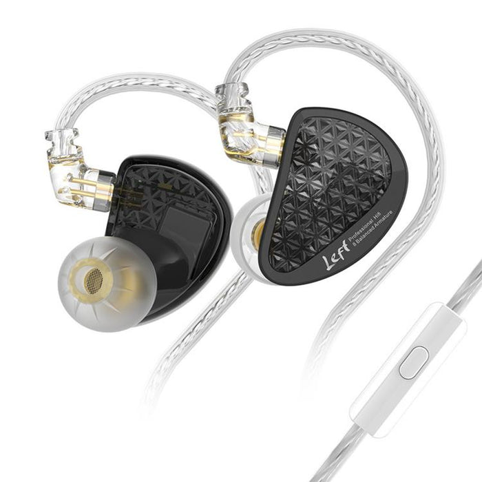 KZ-AS16 PRO Wired Earphones – 8-Driver Pure Balanced Armature, Green & Black