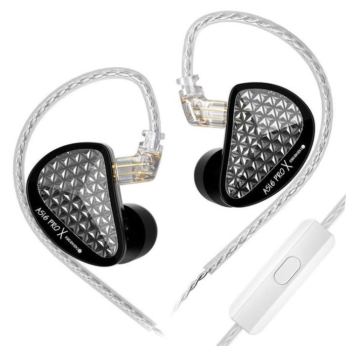 KZ AS16 PRO X Wired Earphones – 16BA In-Ear Hi-Fi Monitoring