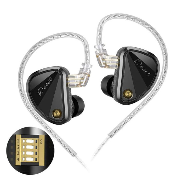 KZ Decet Wired Earphones – 10-Driver Dynamic Array, 3.5mm, 1.2m