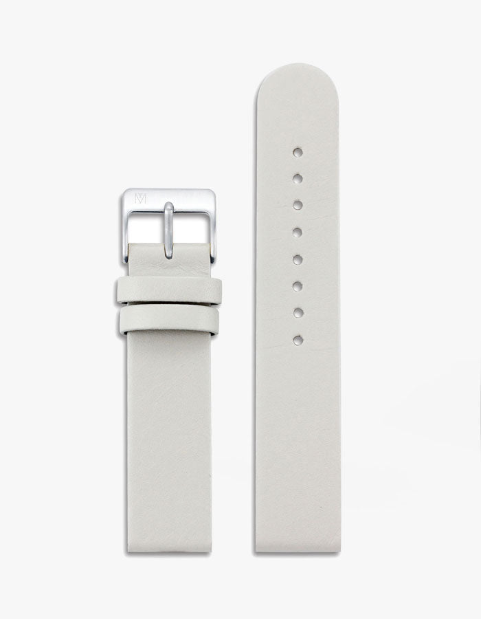 Off-white leather watch bands
