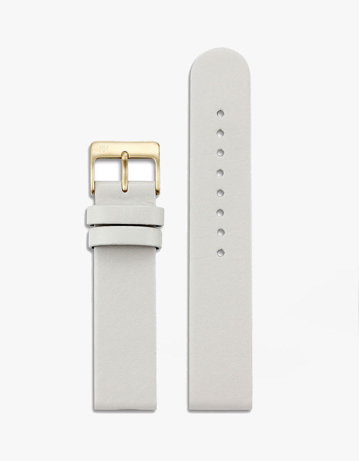 Off-white leather watch bands