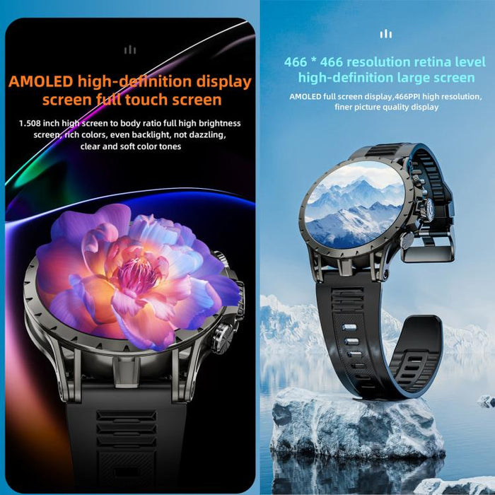 LOKMAT APPLLP 4 4G Smart Watch – 1.58", SC8541E, 3GB/32GB, GPS, NFC, Health Monitoring