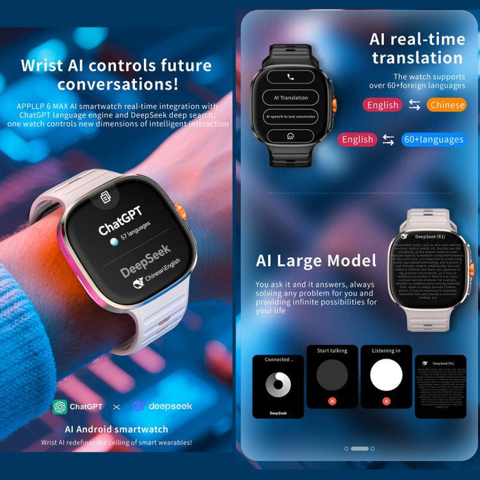 LOKMAT APPLLP 6 Max 4G Smart Watch – 2.16", SC8541E, 3GB/32GB, Android 8.1