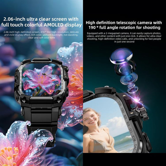 LOKMAT APPLLP 7 Max 4G Smart Watch – 2.06", SC8541E, 3GB/32GB, Android 8.1