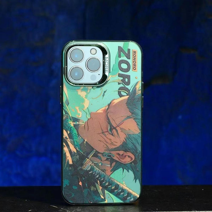 Luffy/Zoro iPhone silicone crash-resistant phone case
