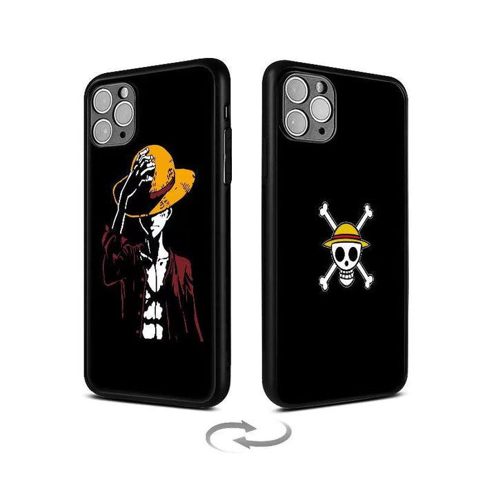 Luffy/Zoro/Ace 3D variation iPhone silicone crash-resistant phone case