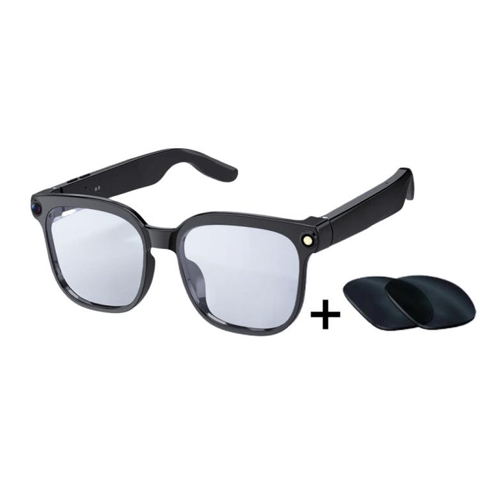 M02S Smart Glasses 8MP HD Camera – 1080P, AI Voice, Translation, Photochromic