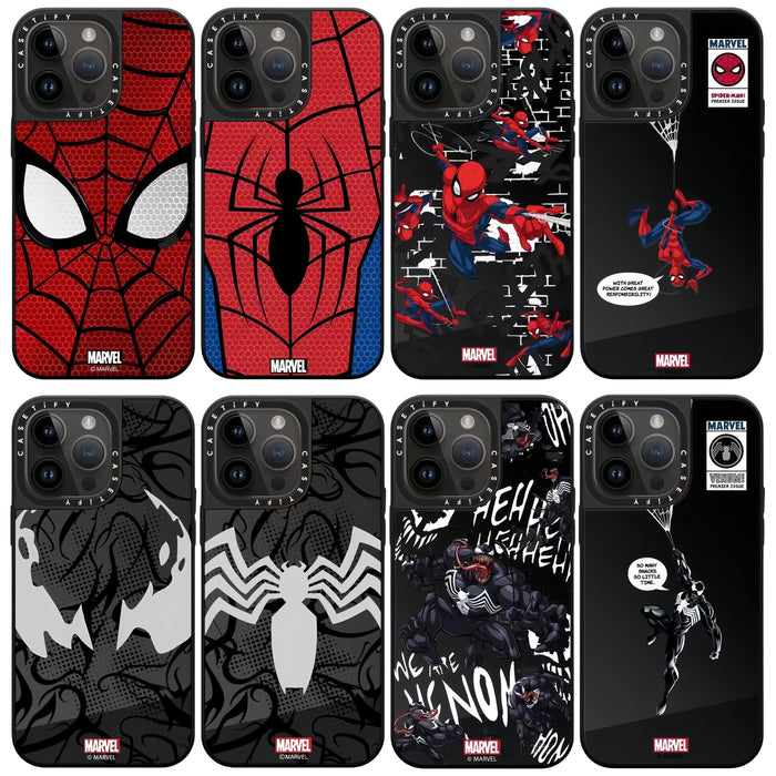 Marvel Spider-Man Venom Phone Case for iPhone, Mirror Shockproof Protective Cover All Styles Collection