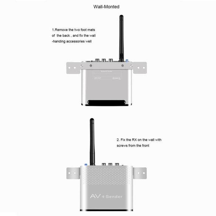 Measy AV530-2 5.8GHz Wireless AV Transmitter + 2 Receivers – 300m, US Plug