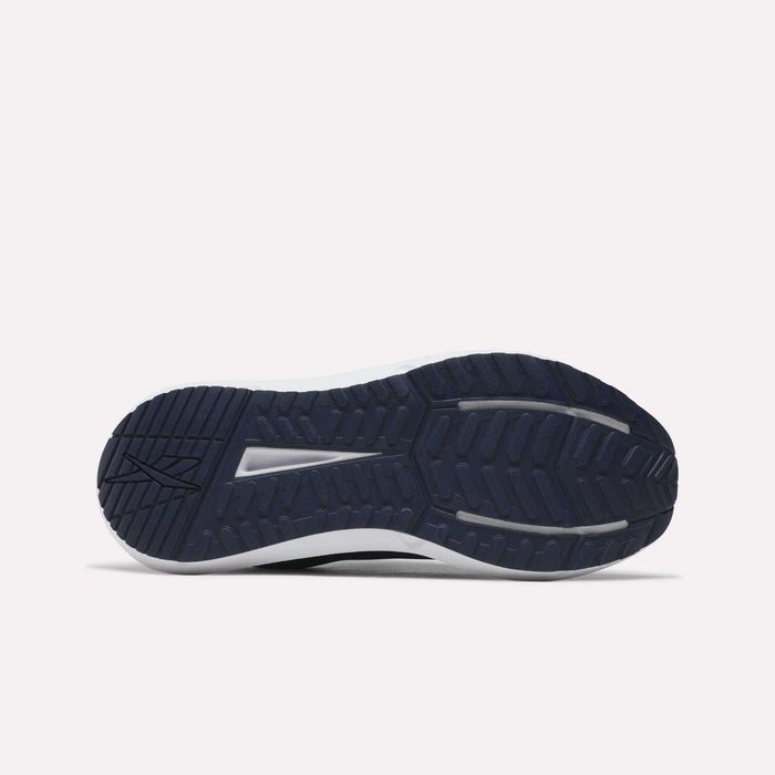 The image displays the navy blue outsole of Reebok Men's Cityride 2 Running Shoes, featuring textured tread patterns, as seen from the bottom against a plain white background.