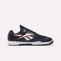 Featuring a side view on a plain white background, the Reebok Men’s Nano 2.0 Training Shoes are shown in navy blue with black mesh accents, black laces, a white midsole, and a black outsole. The design is finished with the iconic Reebok logo in white and red and is engineered for functional fitness.