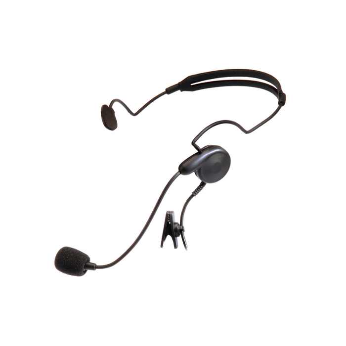 logic wireless breeze behind the head headset with boom microphone single speaker