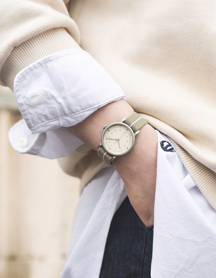 MUS-01 KHAKI P 34MM + GRAY PARACHUTE  STRAP SET