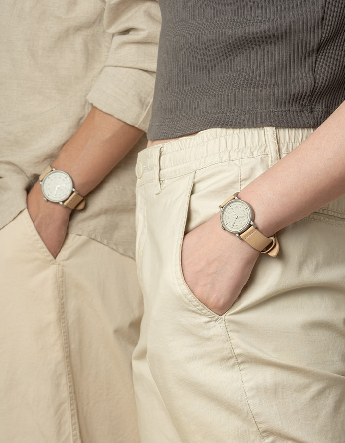MUS-01 NATURAL 34MM + KHAKI PARACHUTE STRAP SET