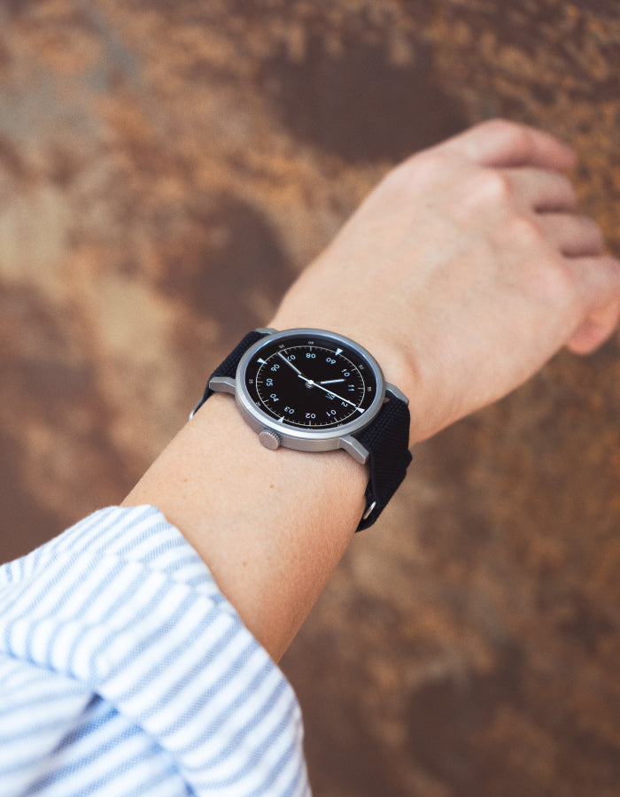 MUS-03 BLACK 40MM + BLACK PARACHUTE STRAP SET
