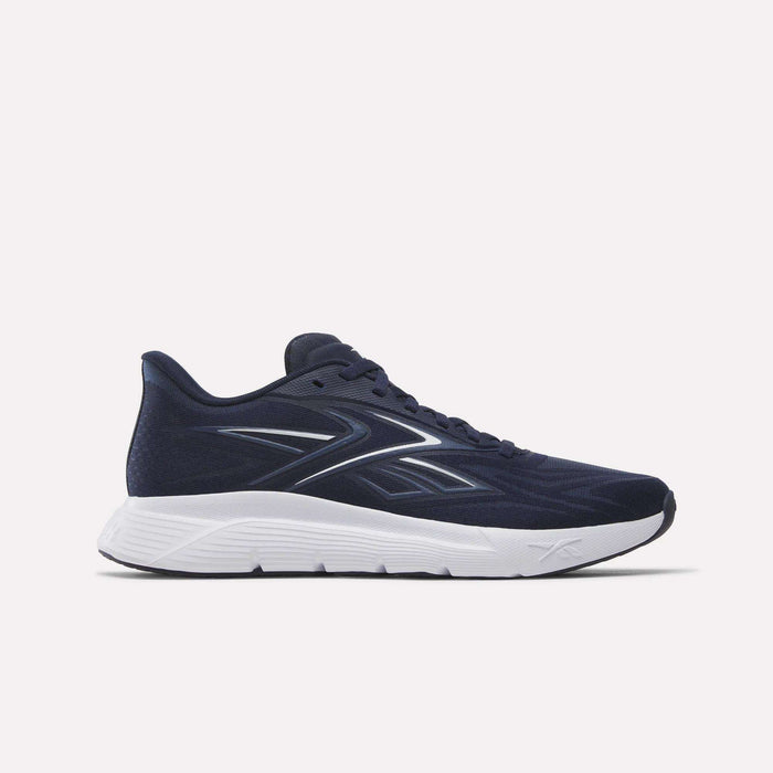 A Reebok Nano Gym 2.0 Training Shoe in Vector Navy/White, shown from the side with white accents and a white sole, set against a plain light background.