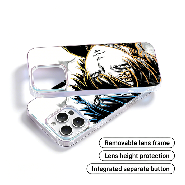 Naruto Gaara of the Desert Gradient Phone Case, Aurora Border Shockproof Anime Case