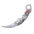 Naruto Itachi Uchiha Rotatable Karambit Knife - Sharingan Eagle Metal Replica Prop