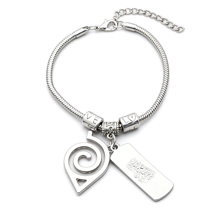 Naruto Leaf Village & Anti-Leaf Symbol Bracelet - Anime Cosplay Jewelry