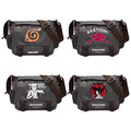 Naruto Sasuke Anime Messenger Bag, Akatsuki Leaf Village Logo Canvas Crossbody Shoulder Bag