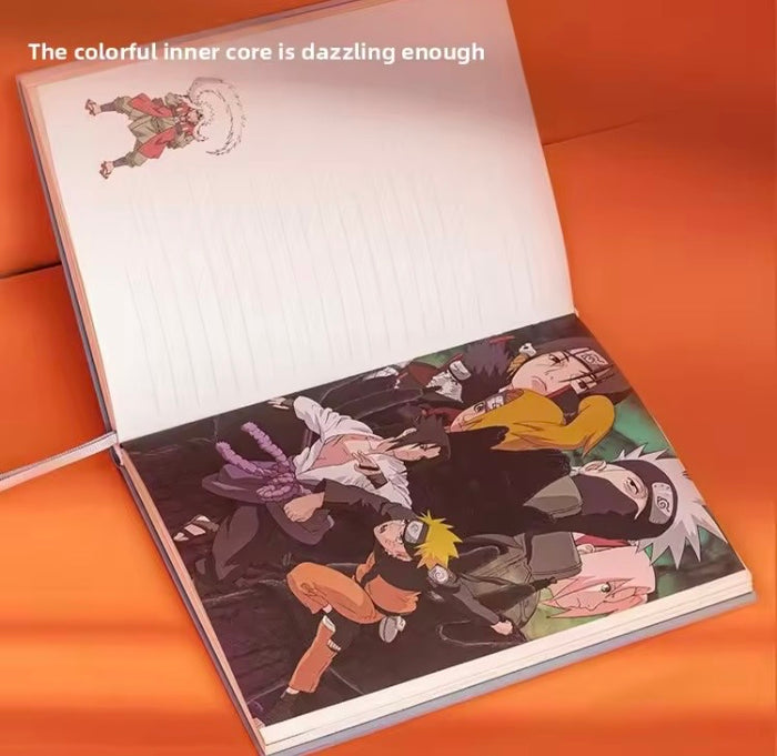 Naruto Shippuden trio assembled leather hardcover notebook gift box set diary notepad