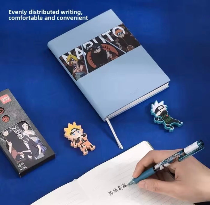 Naruto Shippuden trio assembled leather hardcover notebook gift box set diary notepad