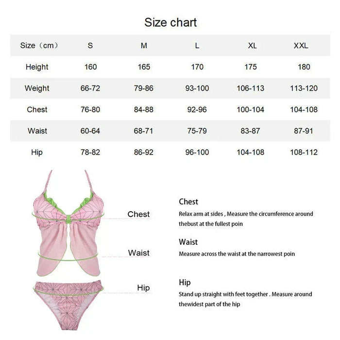 Nezuko Shinobu Cosplay lovely sexy woman bikini swimwear