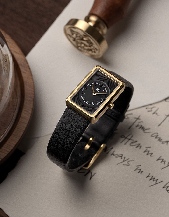 Black square watches for women