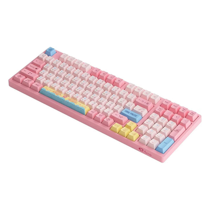 One Piece Chopper Pink Mechanical Keyboard, 108-Key RGB Backlit Gaming Keyboard