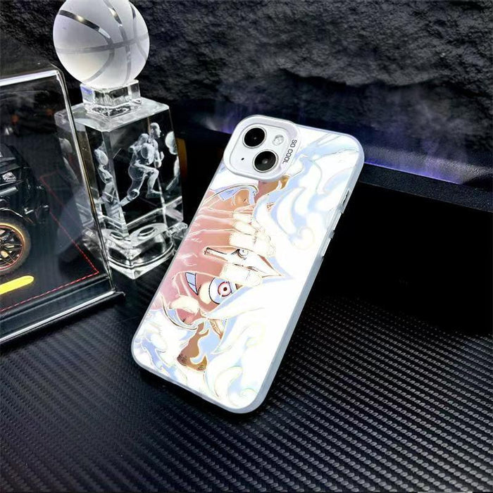 One Piece Luffy Nika Form iPhone Case, Monkey D Luffy Gear 5 Anime Shockproof Phone Cover