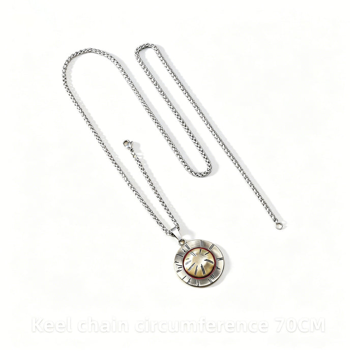 One Piece Necklace & Devil Fruit Enamel Pin Set | Anime Jewelry Gift Box