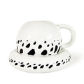 One Piece Trafalgar Law Hat Shaped Ceramic Mug, Anime Coffee Cup with Saucer