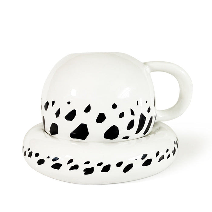 One Piece Trafalgar Law Hat Shaped Ceramic Mug, Anime Coffee Cup with Saucer