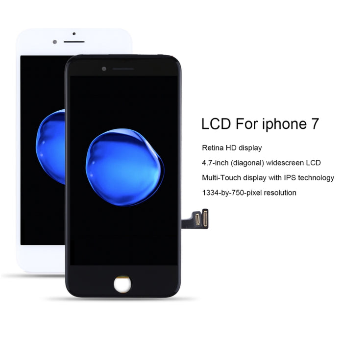 Original iPhone 7 LCD Screen Replacement – White & Black Genuine Display