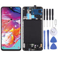 Original Super AMOLED Material LCD Screen and Digitizer Full Assembly with Frame for Galaxy A70, For Samsung Galaxy A70 (Super AMOLED)