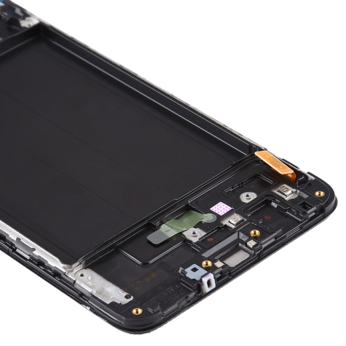 Original Super AMOLED Material LCD Screen and Digitizer Full Assembly with Frame for Galaxy A70, For Samsung Galaxy A70 (Super AMOLED)