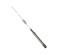 A long, slim metallic tool or accessory with a coiled spring section and a cylindrical body