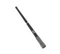 White telescopic rod on a white background