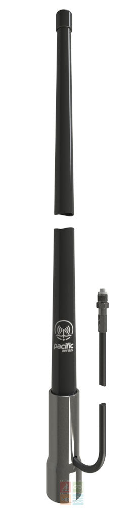 Pacific Aerials P6653 VHF 1.8m Longreach antenna in black