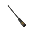 A black telescopic wand-style tool with a yellow and orange logo near the base