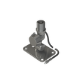Pacific Aerials P6759 Longreach Pro stainless fold-down mount in black