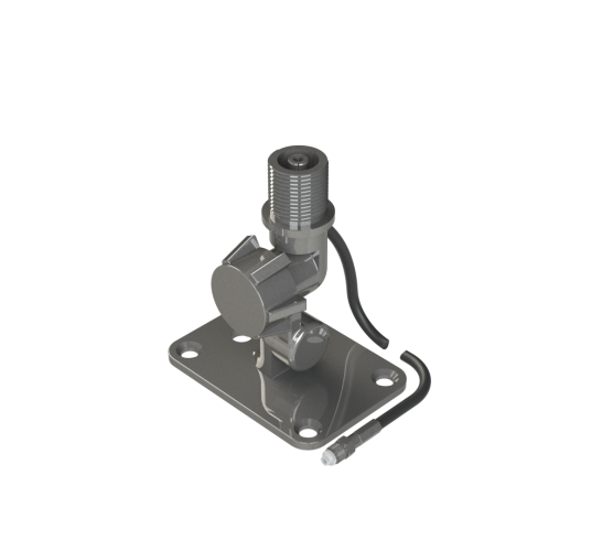 Pacific Aerials P6759 Longreach Pro stainless fold-down mount in black