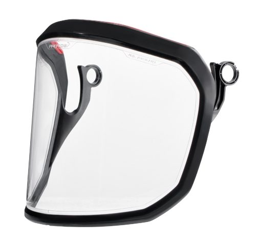 Protos Clear Visor, polycarbonate, front view