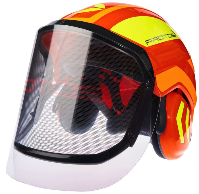 Protos Clip-On Visor fitted to helmet visor