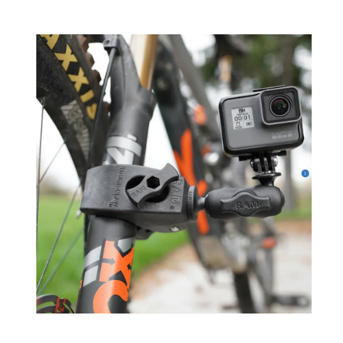 ram double socket arm on a bicycle